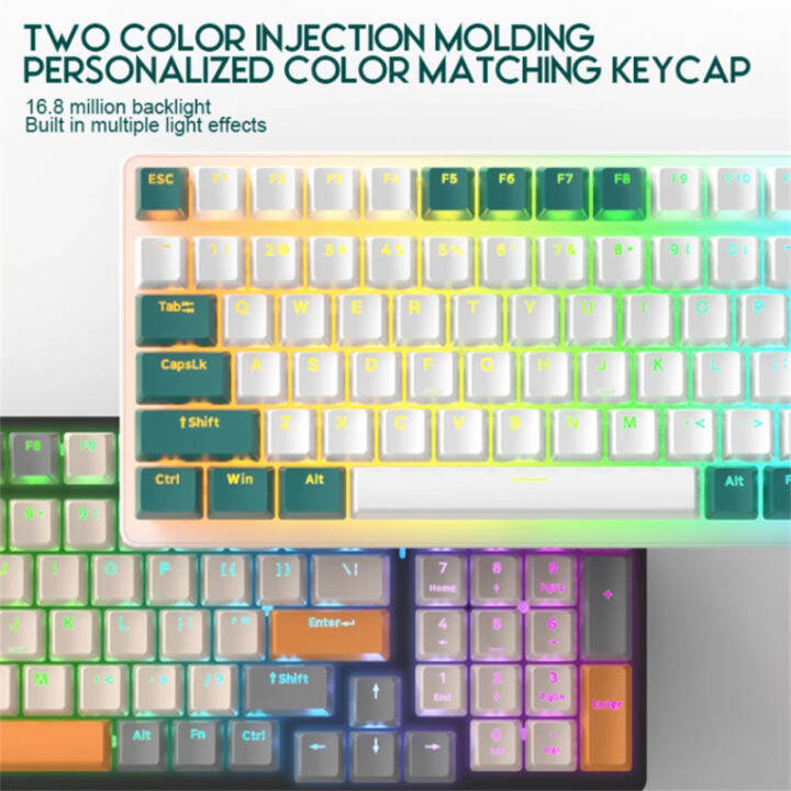 K3 Mechanical Keyboard 100 Keys RGB Backlight USB Type-C Wire ...