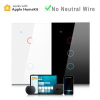 【YD】 Wire Required Homekit WIFI Sensor 1/2 /3 Gang Siri Wall US