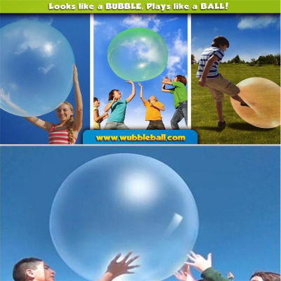 Hot Selling Transparent Bubble Ball Creative Children s Big Light Toy Baby Bath Birthday Party Decor
