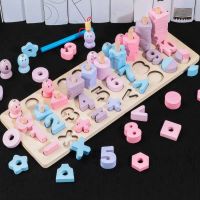 Wooden Number Shape Color Magnetic Fishing Game Toys for Kids Early Educational Learning Matching Board