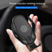 15W Quick Wireless Car Charger Mount Gravity Clip Quick Charge Cradle สำหรับ 11 Pro Max 8 X XR XS สำหรับ Samsung S20 S10 S9