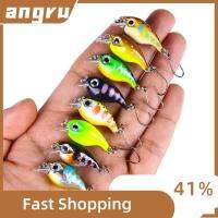 ANGRU4598 2pcs Wobblers crankbaits เหยื่อตกปลาขนาดเล็ก ตะขอสามชั้น การสั่นสะเทือน เหยื่อล่อตกปลา ร้อนแรงมาก ที่หมุนได้ เหยื่อจมวิบ อุปกรณ์ตกปลาสำหรับตกปลา