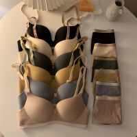 Seamless Color contrast Women Bra Wireless 3/4 Cup Youth Girl Push Up Lingerie Comfort Soft Small Chest Female Bralette Ladies Underwear