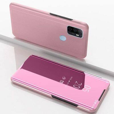 ส่งจากไทย Case Oppo A53 2020 เคสเปิดปิดเงา เคสโทรศัพท์ ออฟโป้ Smart Case เคสฝาเปิดปิดเงา เคสกระเป๋า เคส OPPO A53ของแท้ 100%