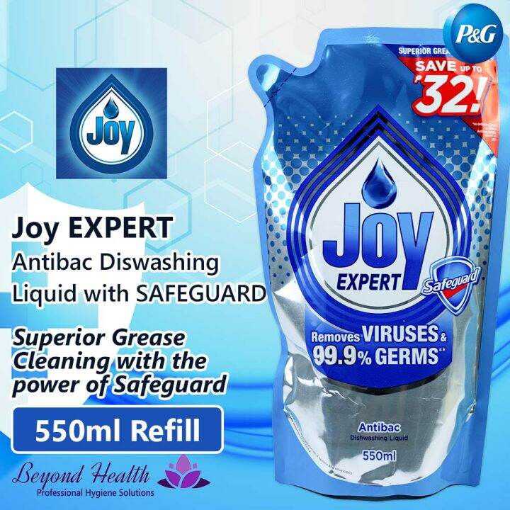 Joy Expert Antibac Dishwashing Liquid Concentrate 550ml Value Refill ...