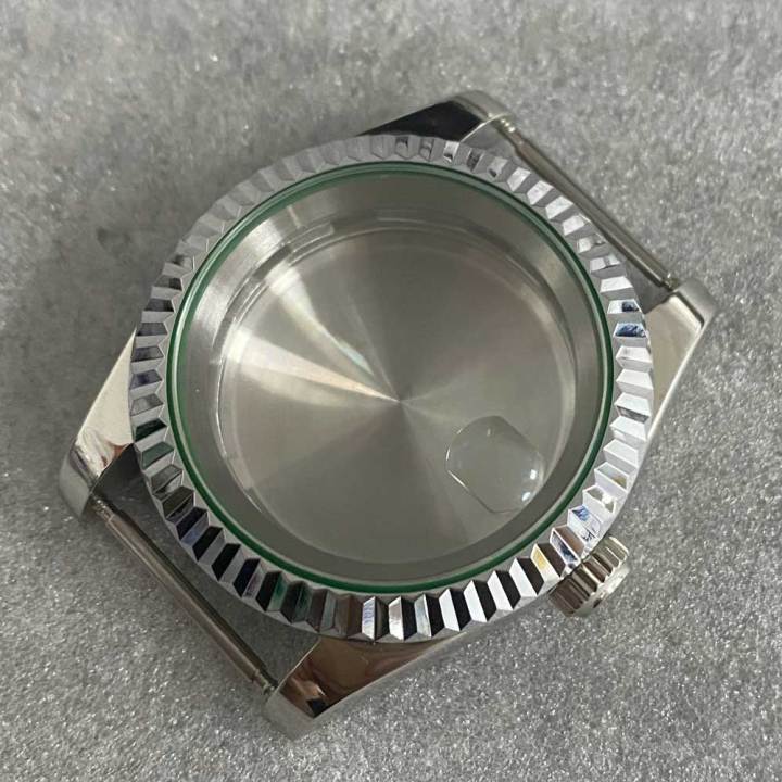 39Mm Stainless Steel Datejust Watch Case With Sapphire Glass Case For NH35/ NH36/ 4R Movement Watch Accessories Shell For Men