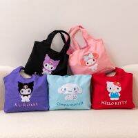 น่ารักผ้าใบกระเป๋าสไตล์ญี่ปุ่นกระเป๋าสะพาย Kuromi My Melody กระเป๋าช้อปปิ้ง Kawaii Hnadbag สำหรับสาวนักเรียน Xmas ของขวัญ