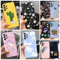 เคส4G A13 Samsung Galaxy,เคสโทรศัพท์เพ้นท์ลายกระบองเพชรเดซี่น่ารักสำหรับ Samsung A13 2022เคสซิลิโคนนิ่ม13 GalaxyA13