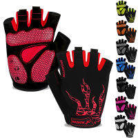 1Pair Gel Half Finger Cycling Gloves Anti-Slip Anti-sweat Bicycle Left-Right Hand Gloves Anti Shock MTB Road Bike Sports Gloves