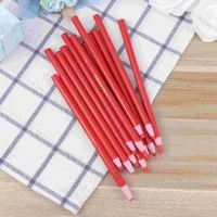 Pack of 12 China Marker Grease Pencils String Paper Wrapped Wax Colored Pencils Drawing Pencils Set 17cm ( Red )