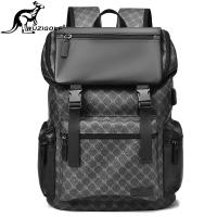 LASGO Binao Kangaroo Waterproof Backpack Mens Leisure Computer Bag Youth Korean Student School Bag Travel Bag Female