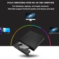 ?ส่งเร็ว USB 3.0 DVD-RW External Slim Writer / Burner / rewriter / CD Rom Drive แบบพกพา อ่านเขียน Play &amp; Play