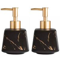 260Ml Bathroom Luxury Ceramic Marble Soap Dispenser Shower Gel Shampoo Water Bottle Square Lotion Press Bottle