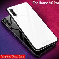 Nana Ko Electron】เคสกระจกเทมเปอร์สำหรับ Huawei Honor 9 X Pro เคสหลังสีไล่ระดับสีสำหรับ Huawei Honor 9 X Pro เคสมือถือซิลิโคนนิ่ม