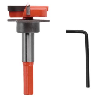 Hinge Jig Drill Guide Set, Hex Handle Adjustable 35mm forstner Bit, Concealed Hinge Boring Jig Drill Guide