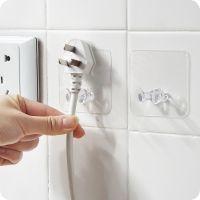 Wall Storage Hook/USB Cable Power Plug Socket Holder/Home Office Adhesive Hanger/High Quality/1 Pc