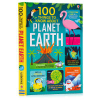 Usborne produced 100 earth discoveries 100 things to know about planet Earth English original picture book 100 things about the Earth childrens knowledge encyclopedia Hardcover