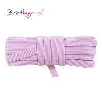 ✎ BRISTLEGRASS 2 5 10 Yard 1/4 6mm Flat Skinny Elastic Cord Latex Rubber Band Stretch String Face Cover Earloop Dress Sewing Trim