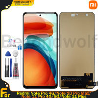 Beyondwolf LCD TFT สำหรับ Redmi Note 10 Pro 4G/Note 10Pro สูงสุด/Note 11Pro 4G 5G/Note 11Plus จอแสดงผล LCD แบบสัมผัสหน้าจอ Digitizer แทนการประกอบสำหรับ Redmi Note 10Pro 4G 10ProMax 11Pro 4G 5G 11Plus หน้าจอ M2101K6จอแสดงผล