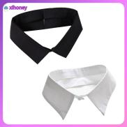 XIHONEY Đồ cũ Ve áo Có thể tháo rời Đen trắng Áo blouse giả cổ áo Phụ kiện