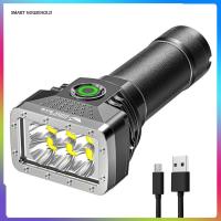 ไฟฉาย LED แบบชาร์จไฟได้,ไฟฉายไฟฉายพกพาชาร์จด้วย USB จอแสดงผลพลังงานความสว่างสูงสำหรับกลางแจ้งทำงานผจญภัย