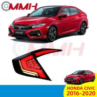 Honda Civic Led ไฟท้ายปรับเปลี่ยนอัพเกรด FC (2016-2020) เสื้อ​ไฟท้าย ไฟท้าย​แต่ง ไฟท้ายไฟเบรค​ ไฟเลี้ยว Taillamp Taillight ไฟท้าย​ พร้อมทับทิม ไฟท้ายกันชนหลังสําหรับ​ ทับทิมในฝาท้ายไฟท้าย  ไฟเบรก ไฟสัญญาณเตือน