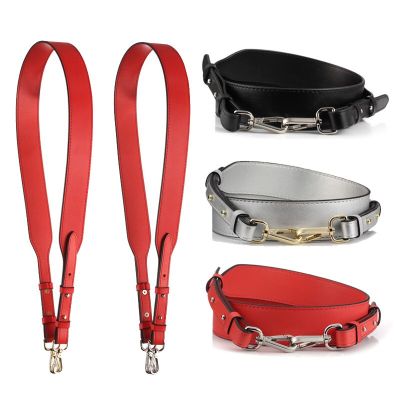 Female Bag Belt Leather Red Black Silver 100cm-120cm Long Big Bag Wide Strap With Lady Diagonal Bag with Accessories