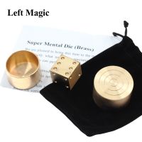 【CW】 Super Mental Die (Brass) Tricks Close Up Number Prediction Metalism Gimmick Prop Accessories