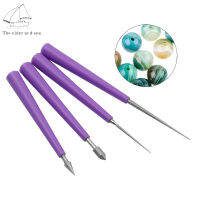 Elder Sea 4Pcs Bead Reamer Reaming เส้นผ่านศูนย์กลาง0.7-4.9มม. Beading Hole Enlarger เครื่องมือ Diy เครื่องประดับเครื่องมือสำหรับแก้วลูกปัดพลาสติก