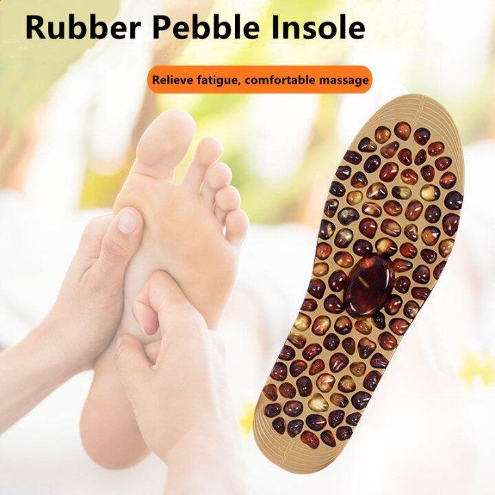 Magnetic Massage Rubber Pebble Insole Foot Acupressure Shoe Pads ...