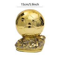 A European Golden Ballon Football Excellent Player Award Competition Honor Reward Spherical Trophy Customizable Childen Adult Gift