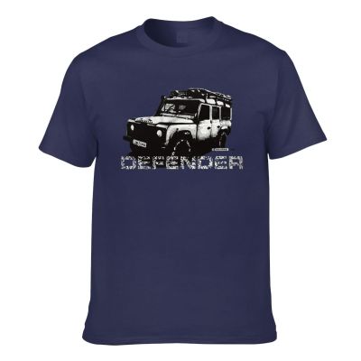 Defender Cool Car Print Mens Short Sleeve T-Shirt