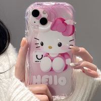 สำหรับ Samsung Galaxy A52S 5G A52 A53 5G A33 5G A73 5G 3D A23แฟชั่นการ์ตูนน่ารัก Hello Kitty เคสโทรศัพท์โปร่งใสปกหลังป้องกันแรงกระเทือนอ่อน