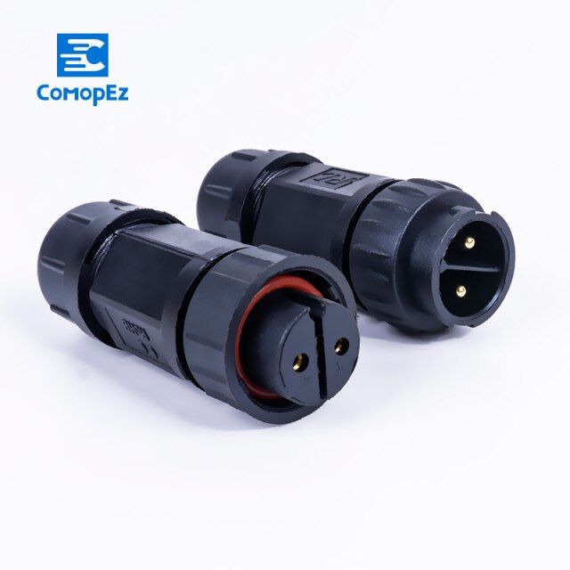 M19 Waterproof Connector Electrical Cable Connector Ip68 Screw Locking Plug Socket Conector 2 3 