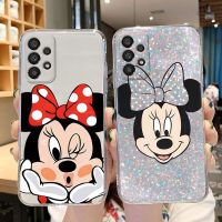 Cartoon Mickey Minnie Mouse Soft Case For Samsung Galaxy A33 5G A 33 Phone Cover Silicone TPU Transparent Funda For Samsung A33