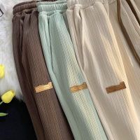 COD SDFERTREWWE ✦MOLLGE✦ Summer Korean Fashion All Match High End Drop Pants Casual Loose Khaki Straight Pants Men Seluar Slack Lelaki