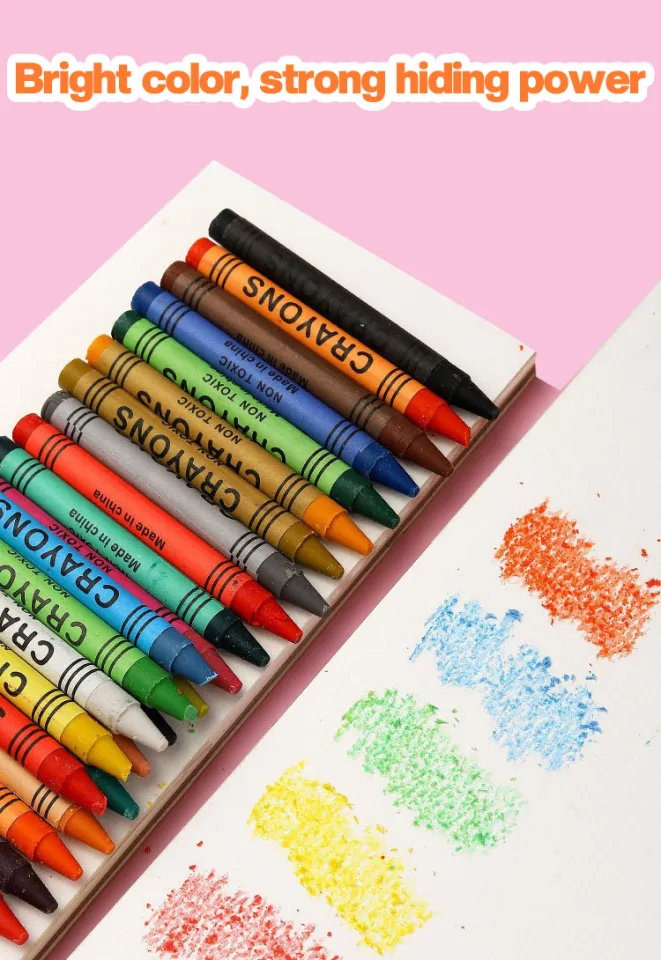 6/8/12/24 Colors Crayons Colorful Drawing Pencils Kit Drawing kids Art Oil  Painting Sticks Set Drawing Pen Thin Stick Crayon