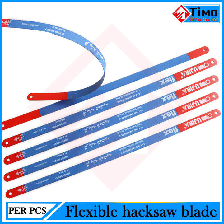 ATOPLEE 10-Pack 300mm X 12mm 24T Carbon Steel Power Hacksaw Blades - Blue