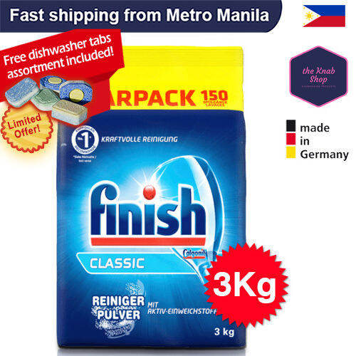 3kg Finish Classic/150 dishwashing cycles machine Dishwashing Powder
