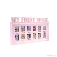 Creative DIY 0-12 Month Baby "MY FIRST YEAR" Pictures Display Plastic Photo Frame Souvenirs Commemorate Kids Growing A07 20