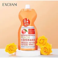 ? Exgyan Improve Dryness Peach 500ml ทรีทเม้นต์หมักผมกลิ่นพีช [ ลดล้างสต๊อก ]