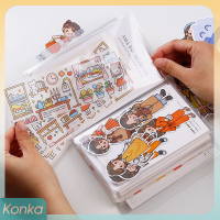 ✨ Konka โปสการ์ด A6 40หน้าอัลบั้มเก็บหนังสือภาพบ้านโปร่งใส