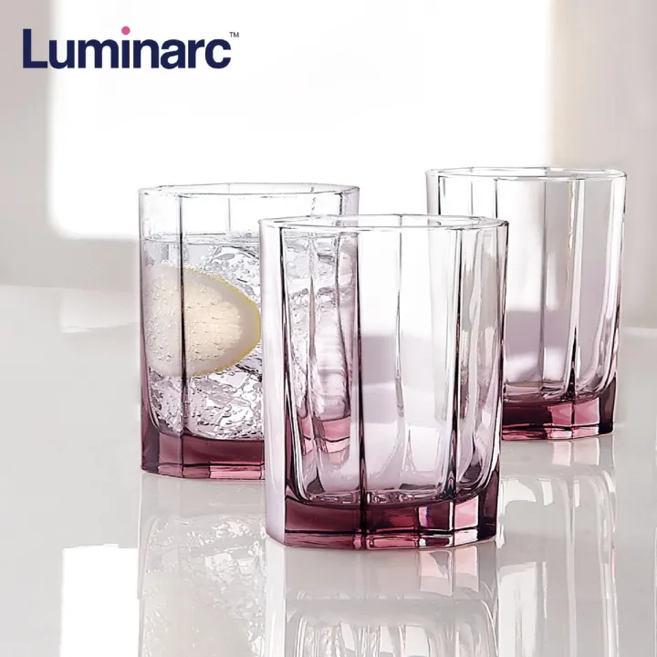 Luminarc Octime Pink 4pc 30cl O/F J9005 Drinking Glass Set Heat