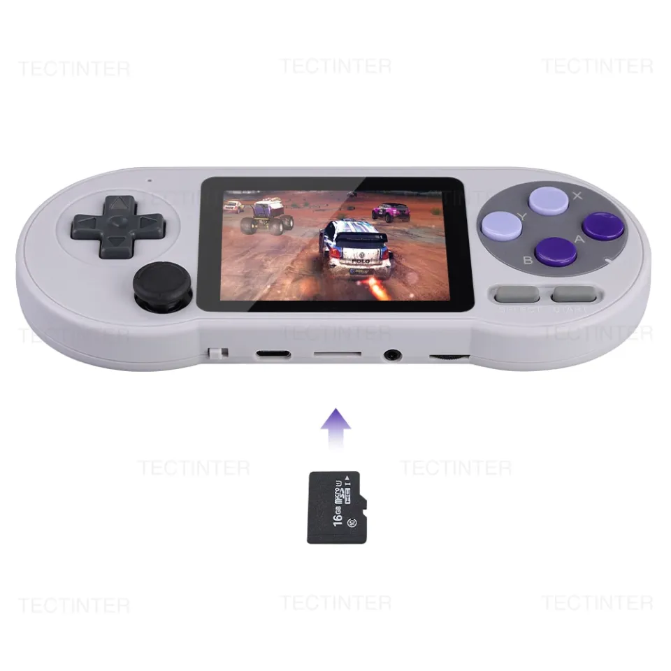 EQUITARE Handheld Game Console, Built in 6000+ Games, 3.0 Inch IPS Screen  Retro Handheld Game Console, SF2000 Handheld Console Support 7 Emulators &  AV Output, Ideal Gift for Kids Adults : : Eletrônicos