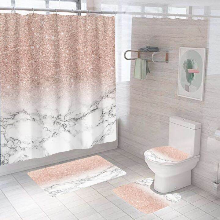 pink-crack-shower-curtains-fashion-bathroom-curtain-bath-sets-toilet-cover-mat-non-slip-washroom-rug-set-modern-180x180cm-hot