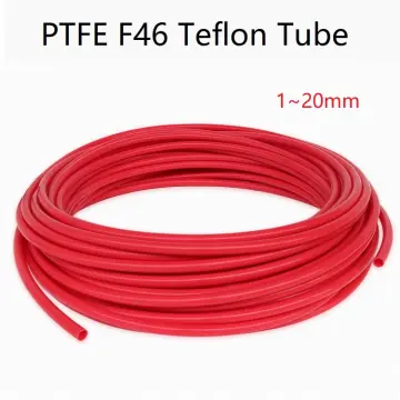 PTFE Tubing Tube Pipe Sleeving 4mm OD x 2.5mm ID - per metre 4 colours