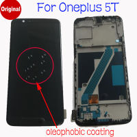 100 Original Glass Sensor สำหรับ Oneplus 5T A5010 1 + 5T AMOLED จอแสดงผล LCD Touch Digitizer กรอบ Pantalla