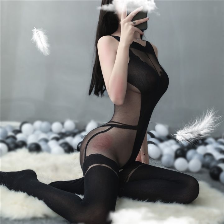 nikoana-collant-sexy-en-v-profond-pour-femmes-sous-v-tement-rotique-noir-ajour-soutien-gorge-ouvert-lingerie-transparente
