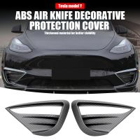 Car Fog Lamp Spoiler Blade Trim Protective Cover Woof Tooth Wind Knife ABS Decoration Sticker Accessories For Tesla Model Y