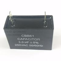 คาปาซิเตอร์ 3UF 250VAC +-5% 50/60 Hz CBB61 2ขาเสียบ อะไหล่พัดลม Capacitor ตัวเก็บประจุ อะไหล่อิเล็กทรอนิกส์ คาปาซิเตอร์พัดลม